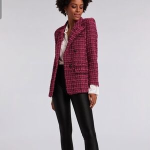 Generation Love Fuchsia Tweed Blazer NWOT